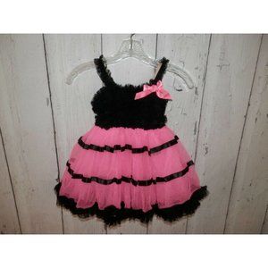 Weissman Girls Small Tulle Overlay Adjustable Strap Dance Ballet Body Suit 2908